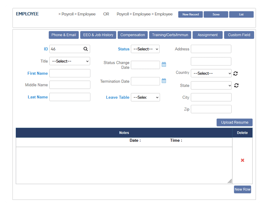 Employee Database Management